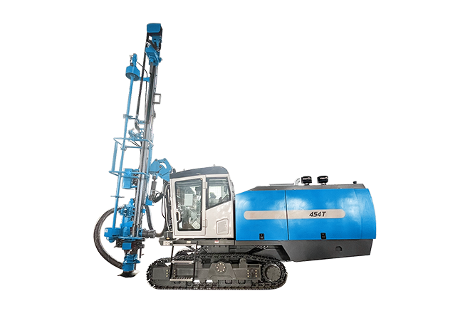 Integrated DTH drilling rig